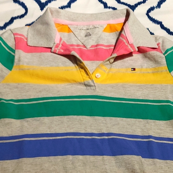 Tommy Hilfiger Kids Polo Shirt. Size l ( 12). Preloved. - Picture 1 of 6